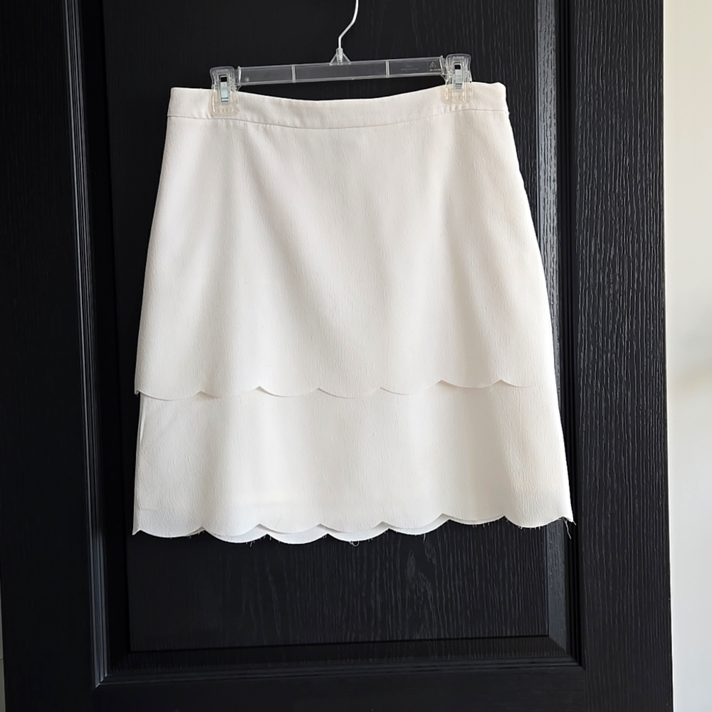 Ann Taylor Factory Cream Skirt